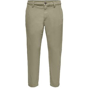 Only_&_Sons_NOS Onsavi Beam PK 1540 Chino broek Twill Green, 32, Groen