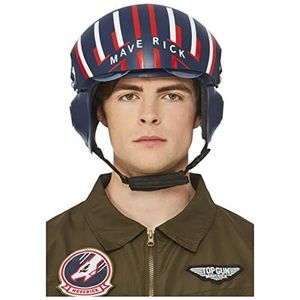 Smiffys Top Gun Maverick Officieel gelicentieerde helm, zwart