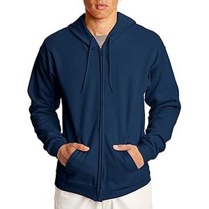 Hanes Sweatshirt met capuchon voor heren, Navy Blauw