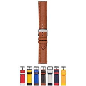 Morellato Horlogeband Unisex Sport Collectie Mod. Rowing van echt kalfsleer - A01X5274C91, lichtbruin, 20 mm, riem, Lichtbruin, 20mm, Riem