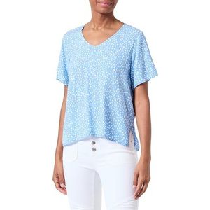 ONLY Onlsusan S/S Wvn Noos T-shirt met V-hals voor dames, Blauw