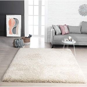 Mia´s Teppiche Lotte Modern hoogpolig tapijt (70 mm) beige 120x160 cm