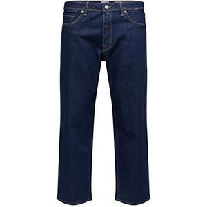 SELECTED HOMME Male Loose Fit Jeans 220, donkerblauw, denim, 36W x 34L, donkerblauw denim