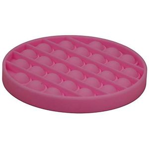 alldoro 63043 Push & Play ronde siliconen speelgoed voor kinderen en volwassenen, roze, ca. 12 cm