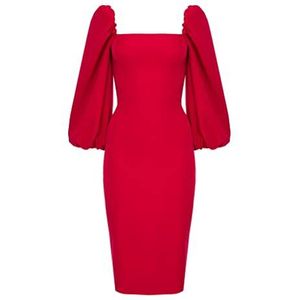 Swing Fashion Potloodjurk | Damesjurk | Schede jurk | Avondjurk | Cocktailjurk | Sexy jurk | Getailleerde jurk | Bodycon Jurk | Rood | 42 (XL), rood, XL, Rood