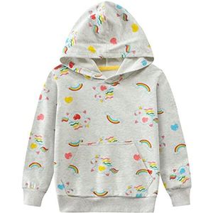 Little Hand Sweatshirt voor meisjes, trainingspak voor meisjes, 4-Eenhoorn