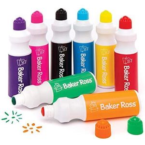 Baker Ross Enorme verfstiften (set van 8) - sneldrogende verf - ideaal voor kleine handen en knutselen voor kinderen.