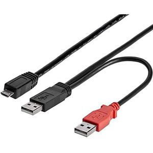 StarTech.com 91 cm USB 2.0 Y-kabel voor externe harde schijf - 2 x USB A (M) naar 1x USB Micro B (M) (USB2HAUBY3)