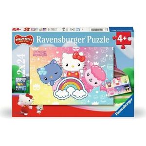 Ravensburger Kinderpuzzel 12001034 - Hello Kitty - 2 x 24 stukjes Hello Kitty puzzel voor kinderen vanaf 4 jaar