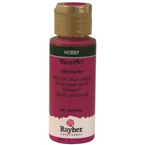 Rayher Universele verf, 59 ml fles, warm/roze