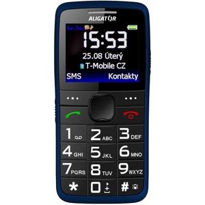 ALIGATOR Seniors AZA675BE mobiele telefoon (2,2 inch kleurendisplay, SOS-knop en lokalisatie, blauw