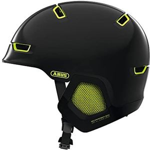 ABUS Scraper 3.0 ERA City helm - robuuste fietshelm met oorbeschermers voor de winter - voor dames en heren - glanzend zwart - maat M
