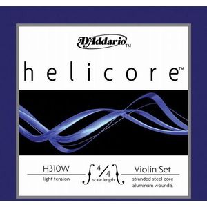 D'Addario Bowed Mi snaren met net voor D'Addario Helicore Viool 4/4 hals lichtspanning