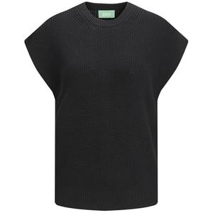 Jack & Jones Jjxx Jxzoe Twist Knit Vest Noos Sweater voor dames, zwart.