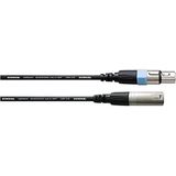 Cordial CCM 1,5 FM XLR Verbindingskabel [1x XLR-bus - 1x XLR-stekker] 1.50 m Zwart