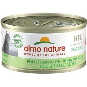 almo nature HFC Natural Natvoer voor volwassen katten, aloë kip (24 blikjes van 70 g)