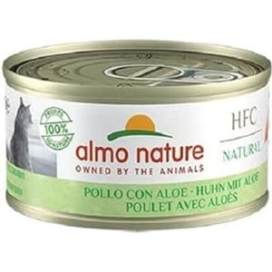 almo nature HFC Natural Natvoer voor volwassen katten, aloë kip (24 blikjes van 70 g)