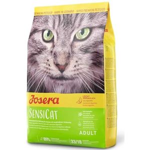 JOSERA SensiCat (1 x 400 g) kattenvoer met extra verdraagzame formule, super premium droogvoer voor volwassen en gevoelige katten, 1 stuk