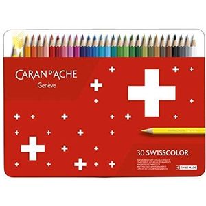 carand-ache Caran d'Ache Swisscolor 30 levendige en intense permanente kleuren waterbestendig