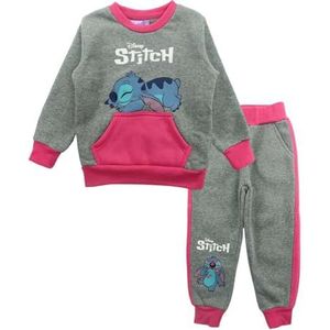 Disney Lilo & Stitch Joggingpak voor meisjes, 8 jaar, joggen, 2 stuks, grijs.