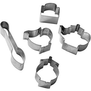 Fackelmann Uitsteekvorm van staal, zilver, NC