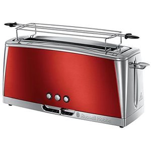 Russell Hobbs 23250-56 Luna Solar Red Long Slot - Broodrooster - Rood