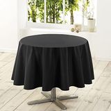 douceur d'intérieur Essentiel 1720381 tafelkleed van polyester, 180 cm, zwart