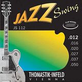 Thomastik Snaren Elektrische Gitaar Jazz Swing Series Nikkel Flat Wound Game JS112 Medium Light .012-.050w