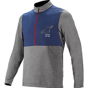 Alpinestars Nevada Unisex shirt met lange mouwen, melange/grijs/middenblauw