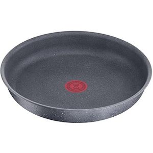 Lagostina Ingenio Mineralis Green Pan Ø 28 cm, van 100% gerecycled aluminium, voor gas, oven en inductie met kookindicator, te gebruiken met afneembare handgreep