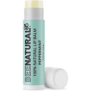 Bee Natural 100% natuurlijke hydraterende lippenbalsem, pepermuntsmaak, 4,2 g