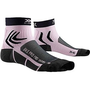 X-SOCKS Bike Pro damessokken, houtskool/magnolia paars