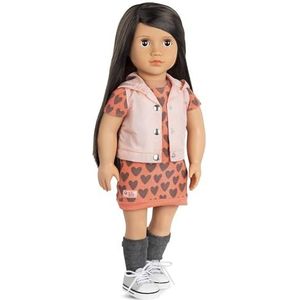 Our Generation Dolls Lili - schattige 46 cm grote pop met borstelhaar en complete kledingset | Gezonde poppen voor meisjes van 3 tot 10 jaar om zich fantasierijk te verkleden en te spelen