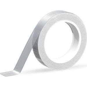 ERKO Dubbelzijdig plakband, wasbaar, zonder sporen, multifunctioneel, voor thuis, kantoor, transparant, wasbaar, extra sterk, antislip, 3 m x 13 mm x 1 mm