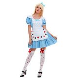 Alice In Wonderland Dek van kaarten voor dames kostuum - S