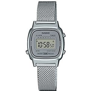 Casio - Zilveren Milanese Mesh Collection horloge (la670wem-7ef), zilver., Armband