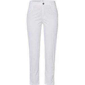 BRAX Mary S Ultralight Organic Cotton korte damesbroek, wit, 36W/30L, Wit