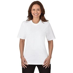 Trigema Deluxe T-shirt voor dames, katoen, wit - 417