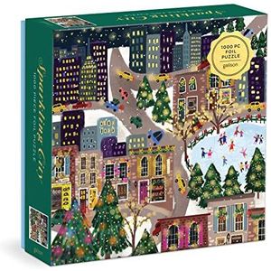 Joy Laforme Sparkling City 1000 stukjes folie puzzel in een vierkante doos