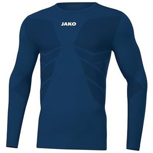 JAKO Comfort 2.0 T-shirt met lange mouwen, voor kinderen, uniseks, kinderen, Navy Blauw