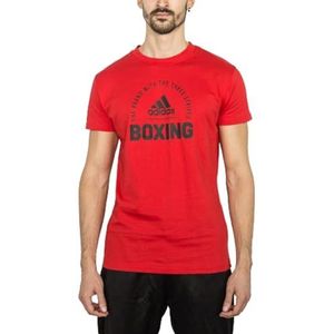 adidas Community 21 Box-T-shirt, uniseks, volwassenen, rood, oplichtend, S, rood/zwart