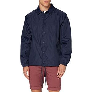 Build Your Brand Coach Jacket Veste Homme, Bleu Marine, S