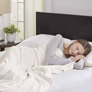 Madison Park Premier Confort Vloeibare deken van katoen, Full/Queen, ivoorkleurig