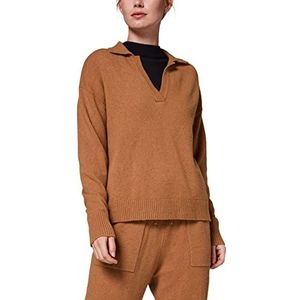 Comma Pullover Langarm Pull Manches Longues, 8748 Peanut, 34 Femme