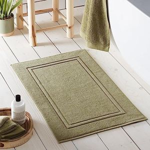 Drift Home - Abode Eco - badmat 80% BCI katoen 20% gerecycled polyester - 50 x 80 cm kaki