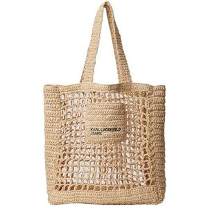 Karl Lagerfeld Jeans Sac de plage pour femme, beige, cabas, naturel, Karl Lagerfeld Jeans Sac de plage pour femme, beige, cabas