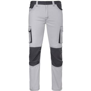 VELILLA 103031S Pantalon stretch bicolore, blanc/gris, taille 52, blanc/gris, 52