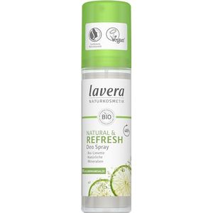 lavera Natural ReFresh Deospray - Unisex - Met biologische limoen en natuurlijke mineralen - 48 uur betrouwbare bescherming - aluminiumvrij - fris huidgevoel - veganistisch - natuurlijke cosmetica