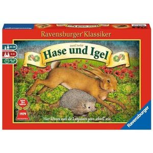 Ravensburger 26028 - Haas en Igel - Kinderspel vanaf 10 jaar, strategiespel voor 2-6 spelers, Ravensburger Klassiker: hier kunnen ook het lange samen heel snel zijn