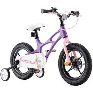 RoyalBaby Jongens Meisjes Kinderfiets Space Shuttle Fiets Kinderfietsen 14 Inch Paars